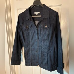 Croft & Barrow Dark Blue Jean Jacket 2X